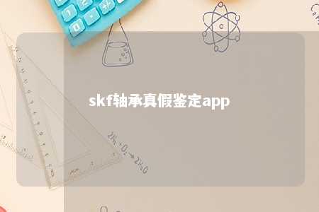skf轴承真假鉴定app 